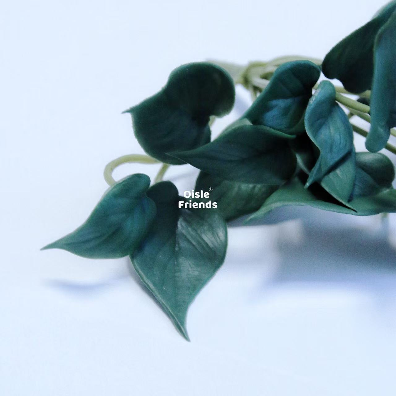 Handmade EVA Simulation Plant Leaves Spotted Faux Foliage Reptile Tank Habitat Decor 17cm