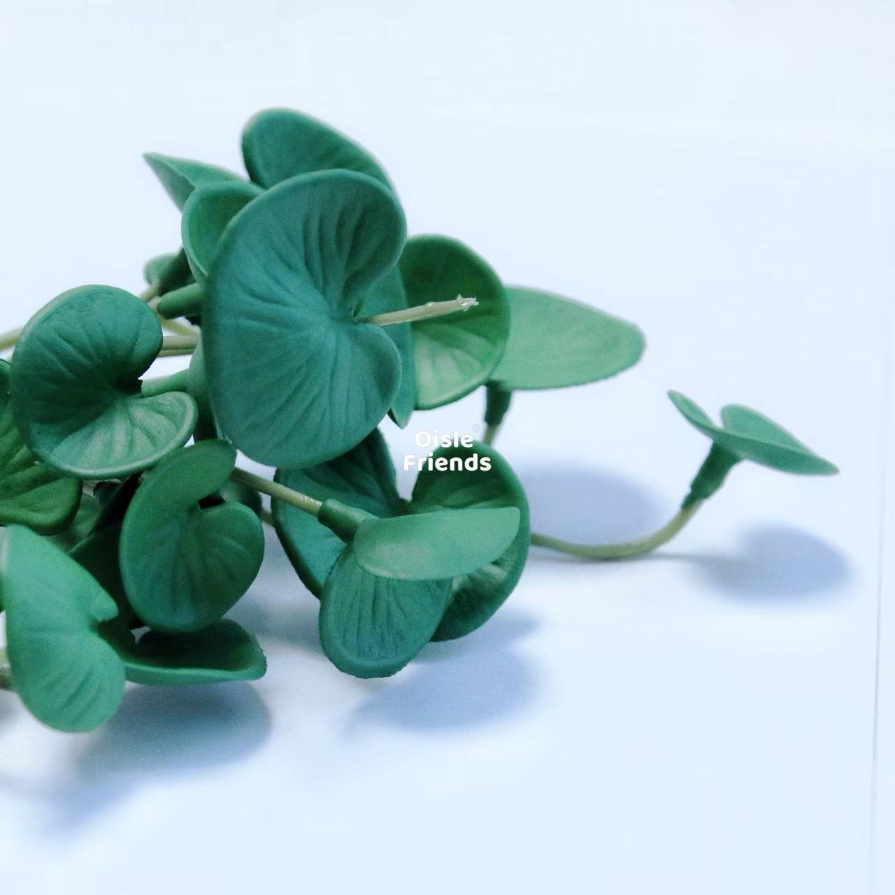 Handmade EVA Simulation Plant Leaves Spotted Faux Foliage Reptile Tank Habitat Decor 17cm